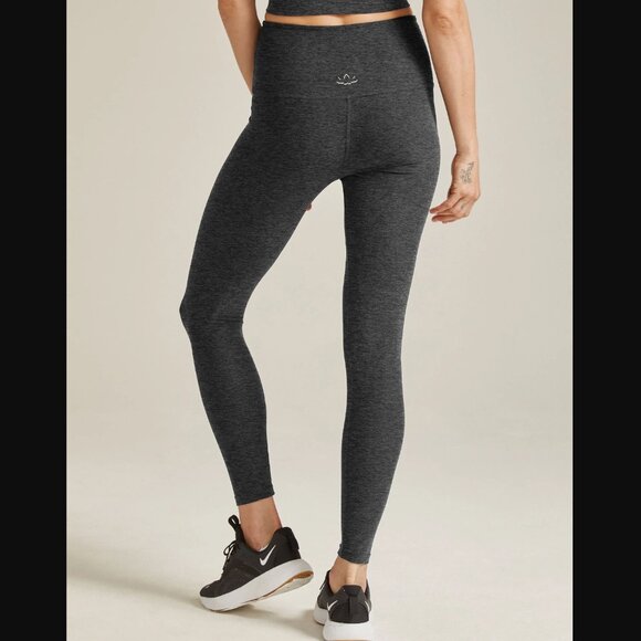 Beyond Yoga Spacedye Caught In The Midi High Waisted Legging Charcoal Size XS - Picture 2 of 5